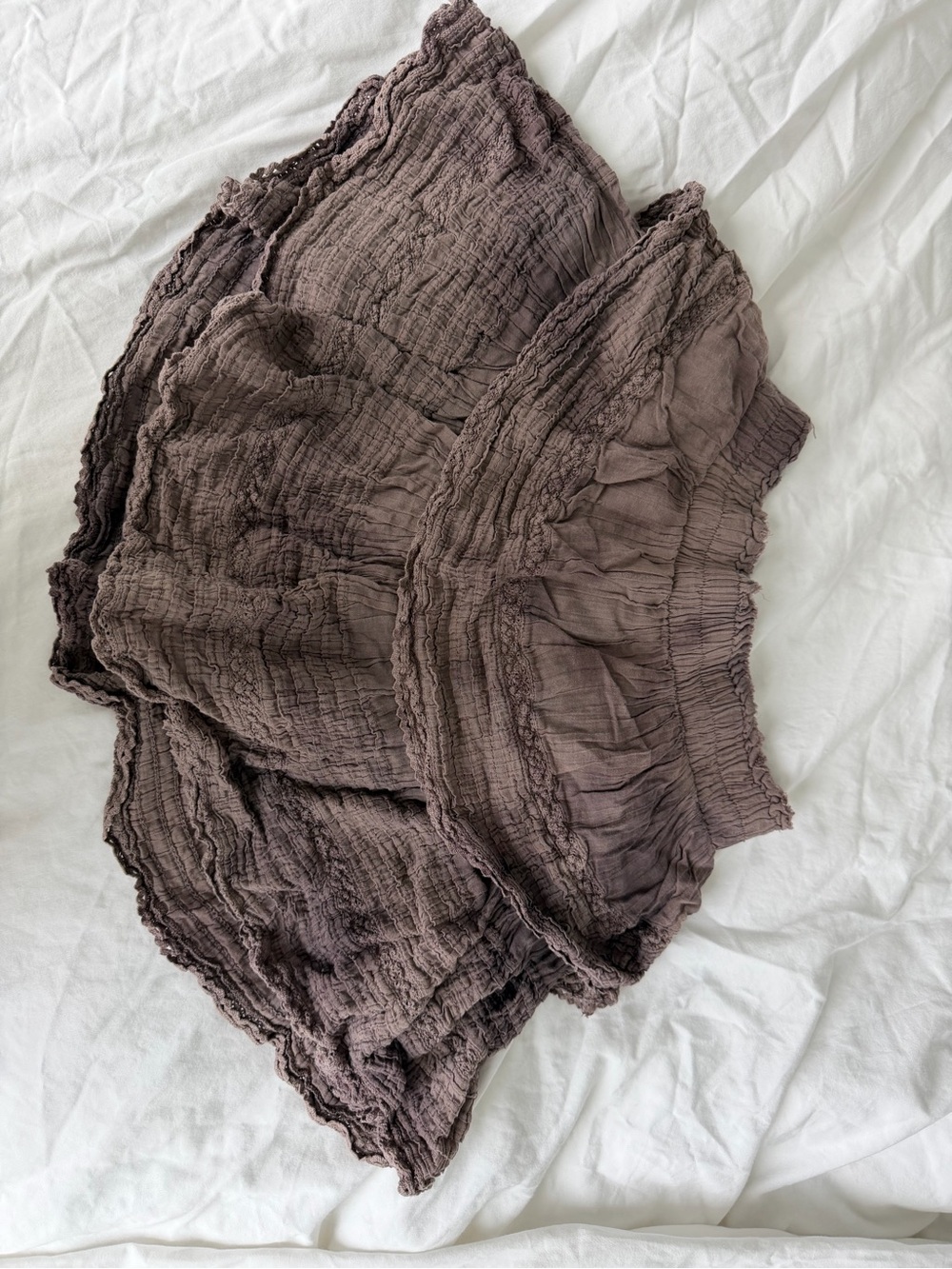Love Shack Fancy style ruffle mini Skirt
